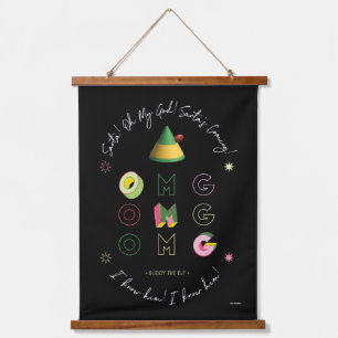 Elf der Film Santa OMG Wandteppich Mit Holzrahmen