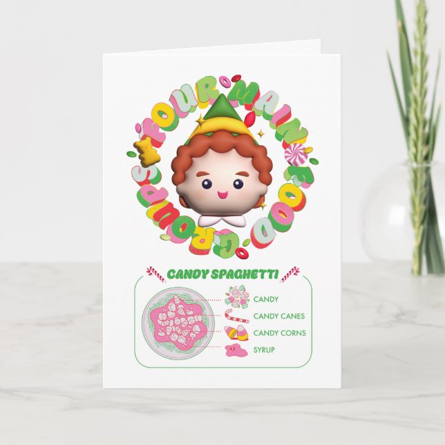 Elf der Film | Vier Hauptnahrungsgruppen Karte (Vorderseite)