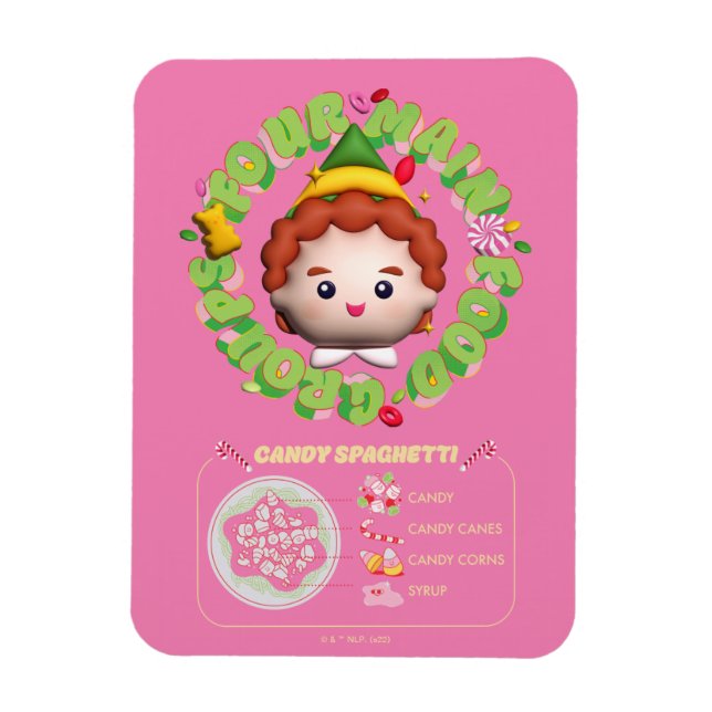 Elf der Film | Vier Hauptnahrungsgruppen Magnet (Vertikal)