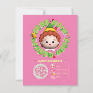 Elf der Film Vier Hauptnahrungsgruppen Mitteilungskarte