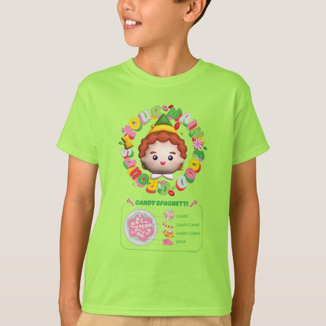 Elf der Film | Vier Hauptnahrungsgruppen T-Shirt (Vorderseite)