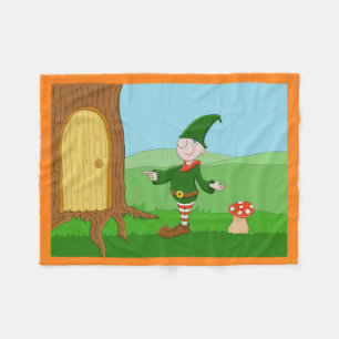 Elf des Weihnachtsmanns Fleecedecke