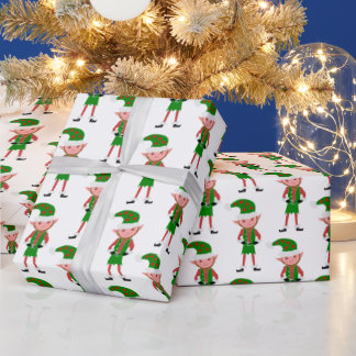 Elf Design Christmas Geschenkpapier