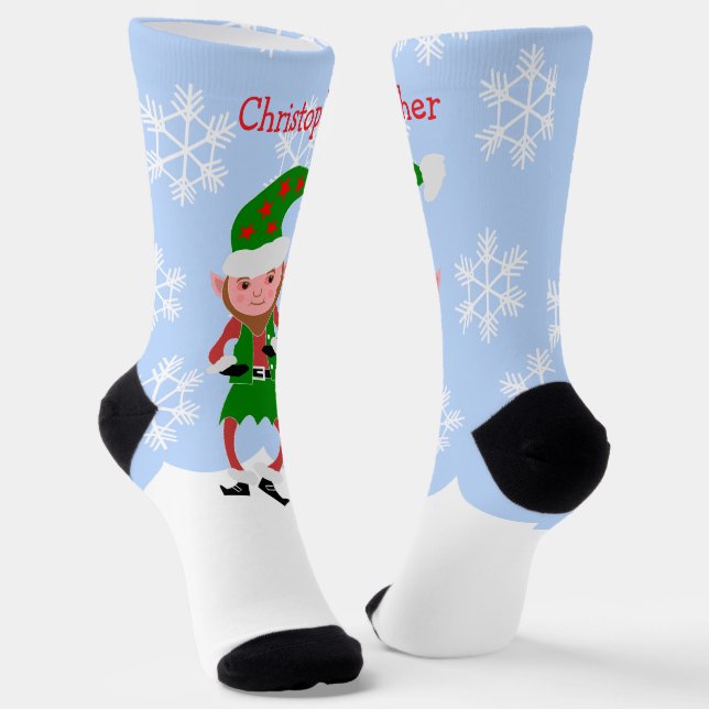 Elf Design Christmas Socken (Gewinkelt)