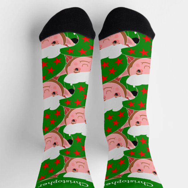 Elf Design Weihnachten Socken (Oben)