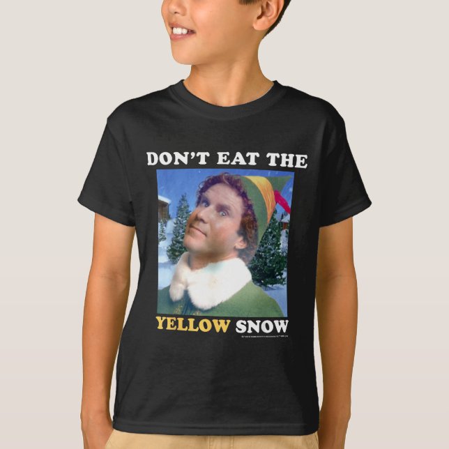 Elf Don't Eat The Yellow Snow  T-Shirt (Vorderseite)