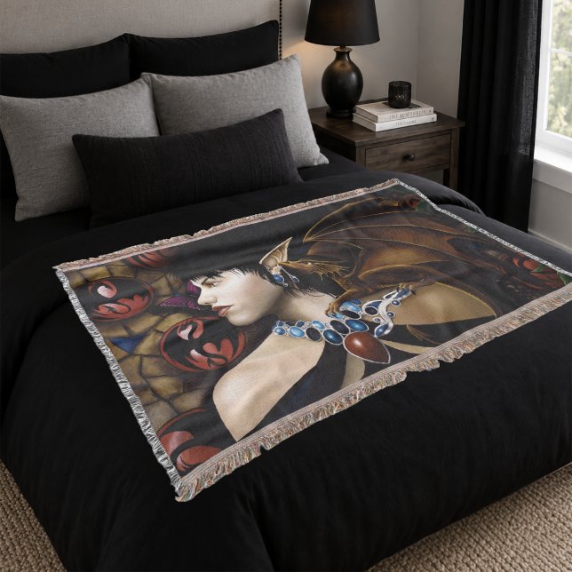 Elf Dragon Butterfly Fantasy Decke (Von Creator hochgeladen)