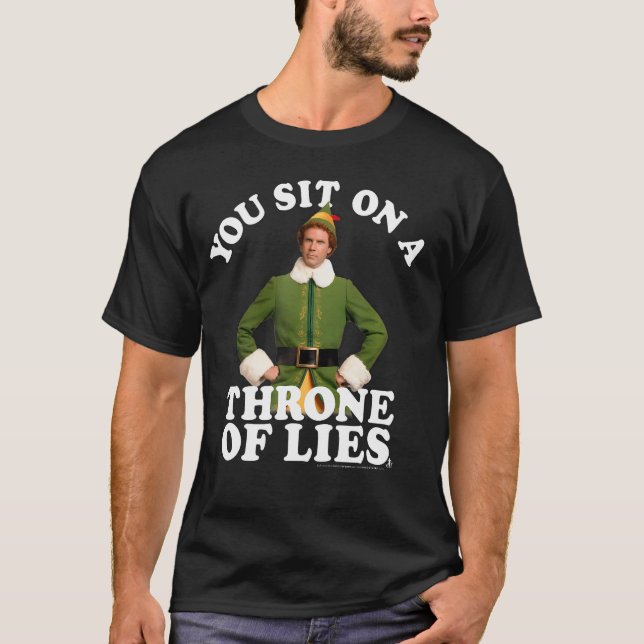 Elf du sitzt auf einem Thron T-Shirt (Vorderseite)