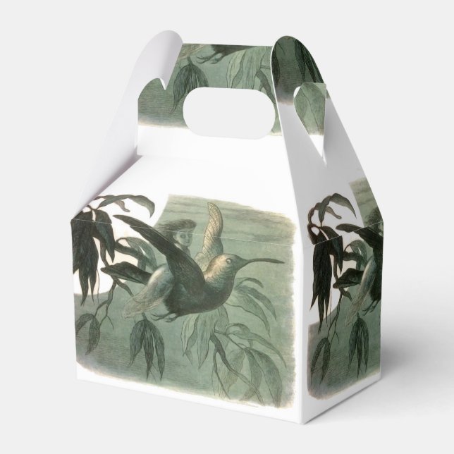 Elf Fairies Elves Moon Night Scene Bird Flying Geschenkschachtel (Vorderseite)