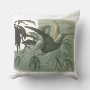 Elf Fairies Elves Moon Night Scene Bird Flying Kissen