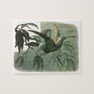 Elf Fairies Elves Moon Night Scene Bird Flying Puzzle