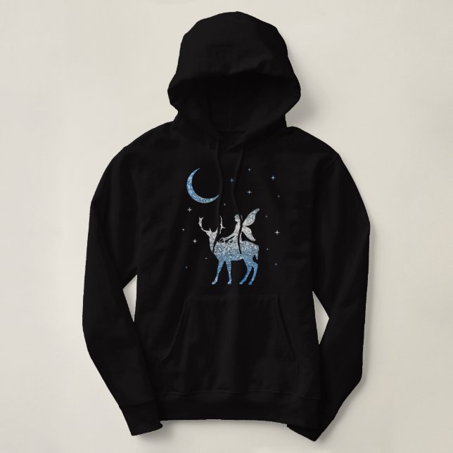 Elf Fairy liebt Magic Fairy Print Hoodie (Design vorne)
