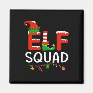 Elf Familie Weihnachten Matching Pajamas Xmas Magnet