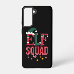 Elf-Familien-Weihnachts-Pyjama Elf-Squadron  Samsung Galaxy Hülle