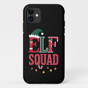 Elf-Familien-Weihnachts-Pyjamas Elf-Squadron  Case-Mate iPhone Hülle