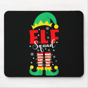 Elf-Familien-Weihnachts-Pyjamas Lustige Xmas-E Mousepad