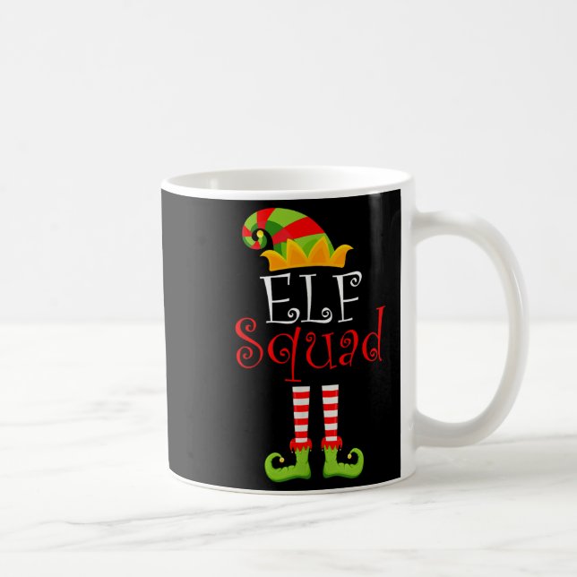 Elf Family Christmas Group Matching Pajamas Xmas E Kaffeetasse (Rechts)