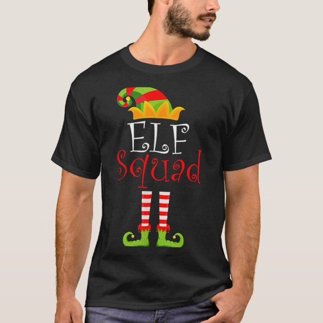 Elf Family Christmas Group Matching Pajamas Xmas E T-Shirt (Vorderseite)