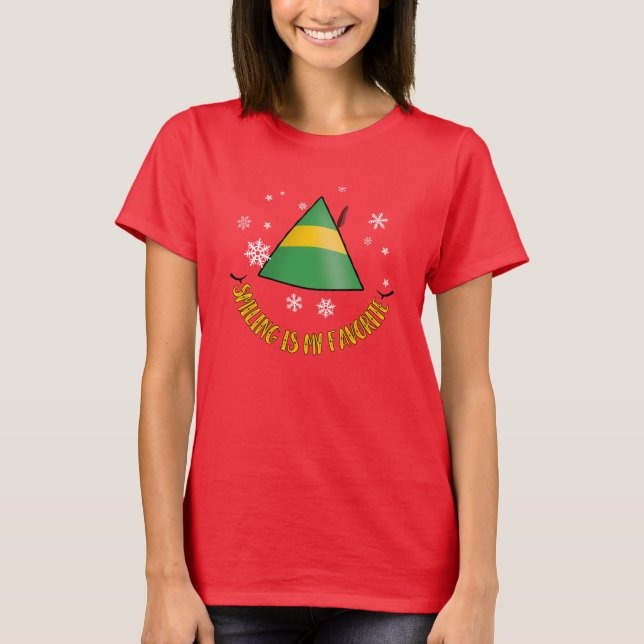 Elf Favorite lächeln Frauen Weihnachten T - Shirt (Vorderseite)