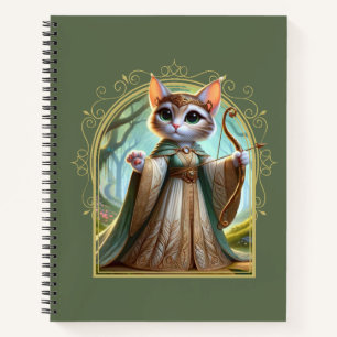 Elf Feline Fantasy Adventure Notizbuch