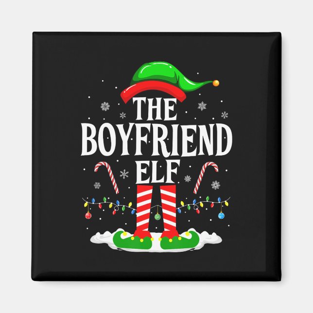 Elf Funny Xmas Elf Matching Family C Magnet (Vorne)