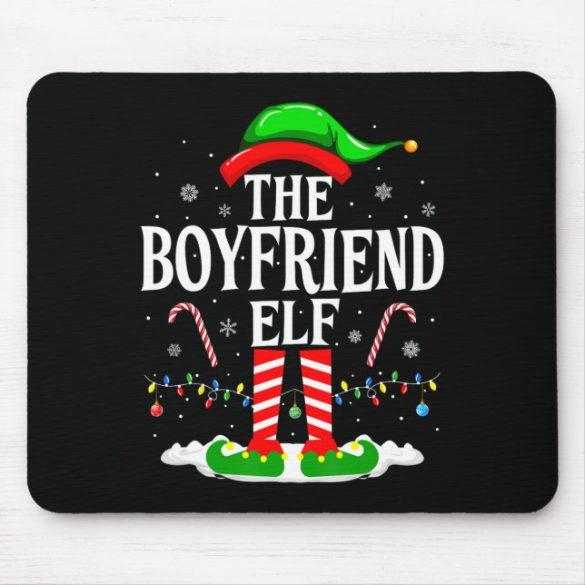 Elf Funny Xmas Elf Matching Family C Mousepad (Vorne)