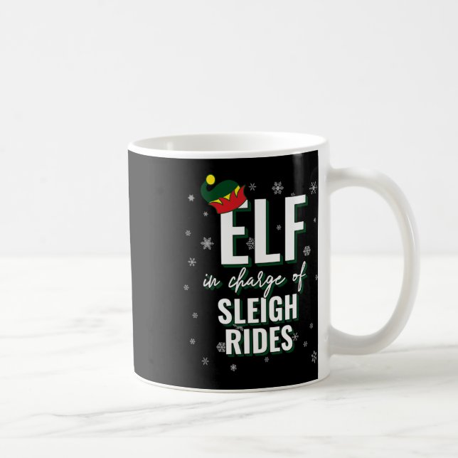Elf für Sleigh Rides Holiday Christmas Ma Kaffeetasse (Rechts)