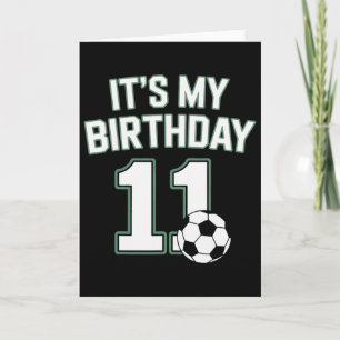Elf Fußball Es ist mein Geburtstag 11 Jugendspiele Karte