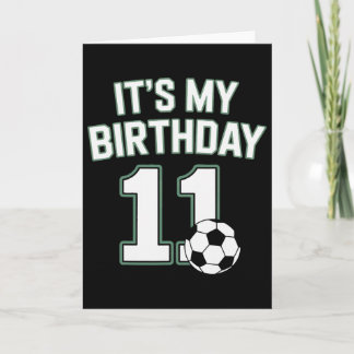 Elf Fußball Es ist mein Geburtstag 11 Jugendspiele Karte