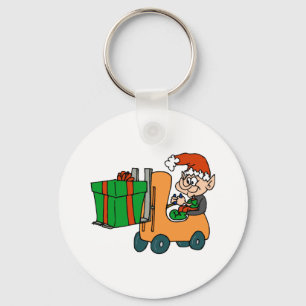 Elf-Gabelstapler Schlüsselanhänger
