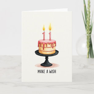 Elf Geburtstagskarte mit Torte Karte