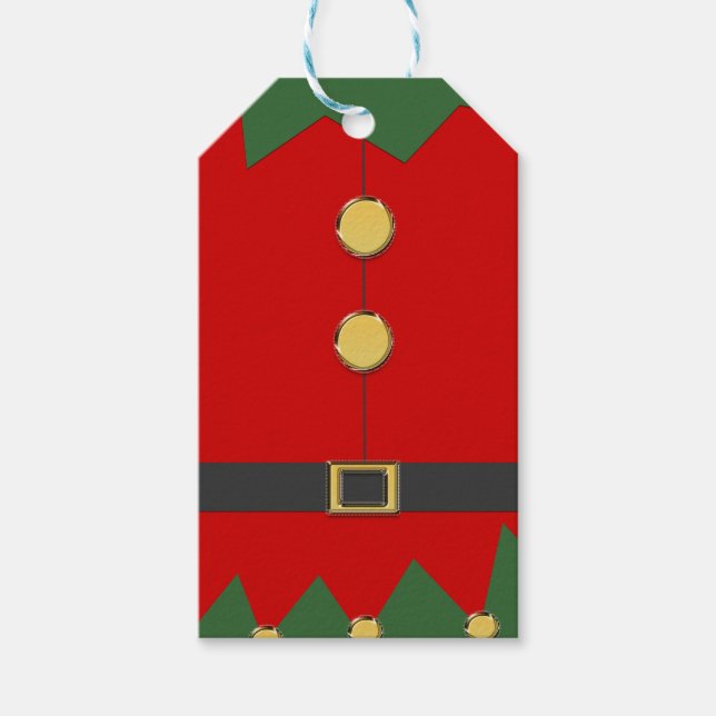 Elf Geschenkanhänger (Vorderseite)