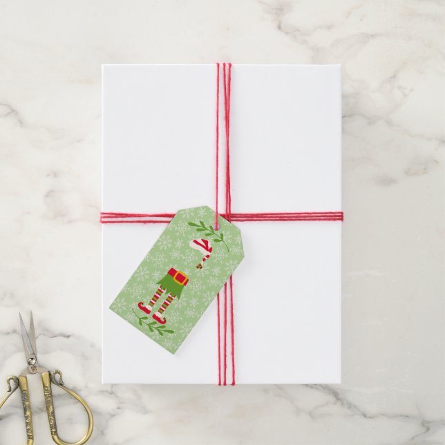 Elf Geschenkanhänger (Mit Garn)