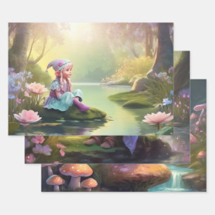 Elf Geschenkpapier Set