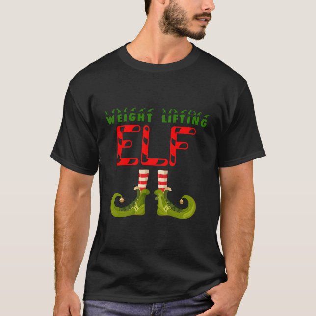 Elf-Gewichtsgruppe Matching Family Pajamas F T-Shirt (Vorderseite)