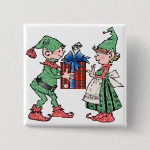 Elf Gift Button