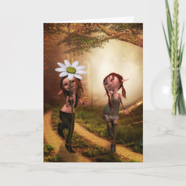ELF GIRLS FREUNDSCHAFT BBF GREETCARDS KARTE (Vorderseite)