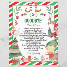 Elf Goodbye Farewell Weihnachtsbrief von Elf
