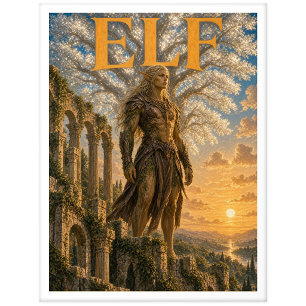 Elf, Gothic Fantasy Monster Postkarte