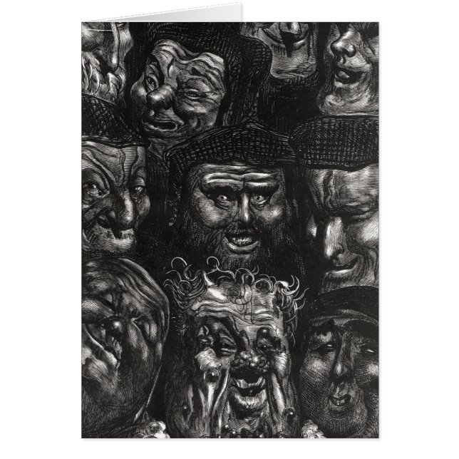 Elf groteske Gesichter (Vorne)