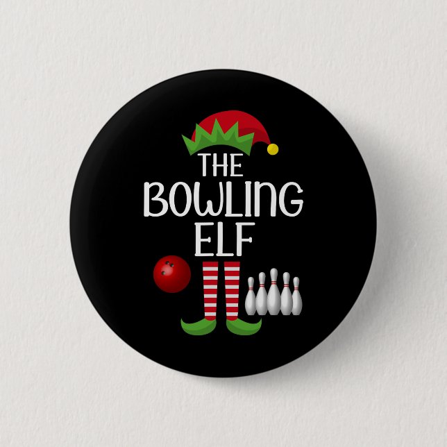Elf Group Matching Familie Weihnachtskostüm The Bo Button (Vorderseite)