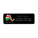 Elf Hat Christmas Return Address Label Black<br><div class="desc">Feiern Sie die Weihnachtssaison mit lustigen Elf-Hat-Rücksendeadressen-Aufklebern. Wählen Sie den Typ des Schriftartes,  den Sie für Ihren Namen gewollt haben.</div>
