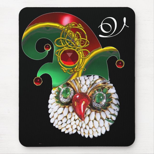 ELF-HAT/GOLD-JUDEN UND KELTISCHE KNOTEN, GEM-MONOG MOUSEPAD (Vorne)