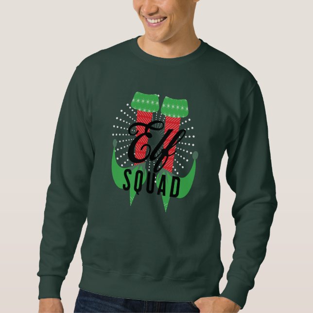 Elf Heelses Squad Weihnachtsfeier Sweatshirt (Vorderseite)