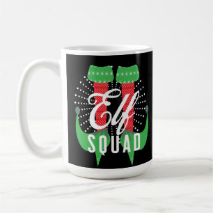 Elf Heelses Squad Weihnachtsfeiertag Kaffeetasse