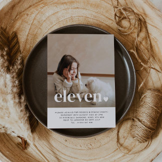 Elf Herz Foto Geburtstag Einladung