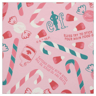 Elf Holiday Candy Pattern Stoff
