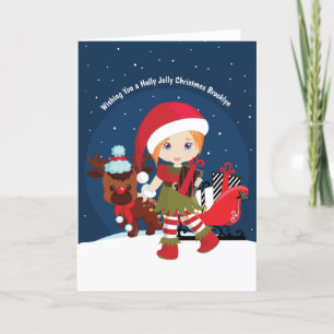Elf Holiday Card Feiertagskarte