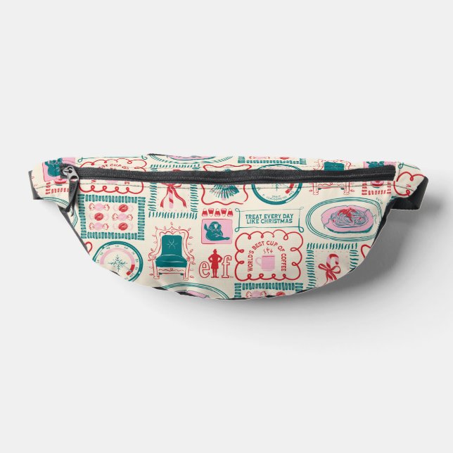 Elf Holiday Icon Muster Bauchtasche (Ablage )