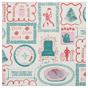 Elf Holiday Icon Muster Stoff